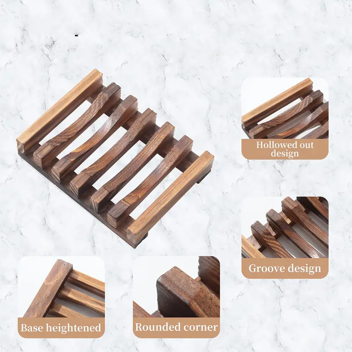 Rustic Wooden Soap Dish 2