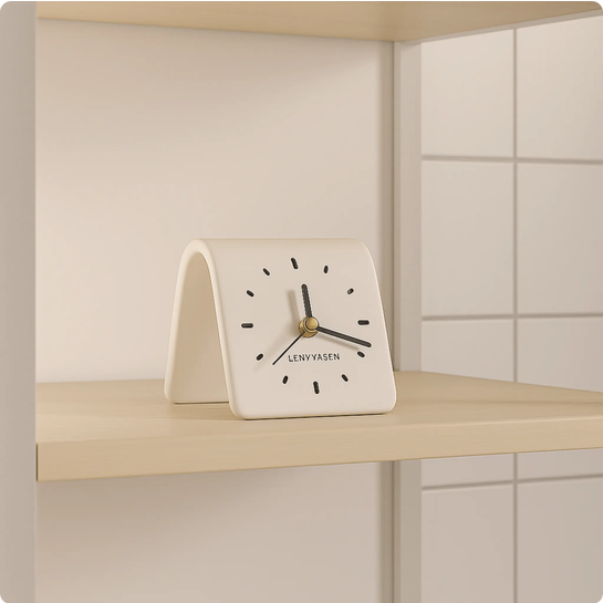 Sculptural Ceramic Desk Clock