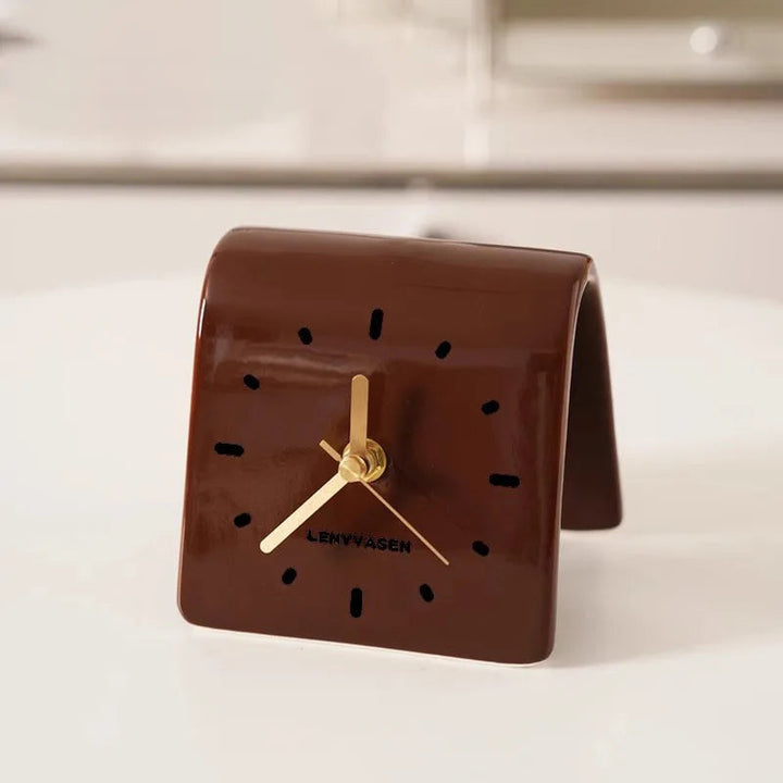 Sculptural Ceramic Desk Clock 0