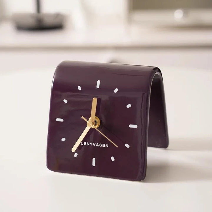 Sculptural Ceramic Desk Clock 10