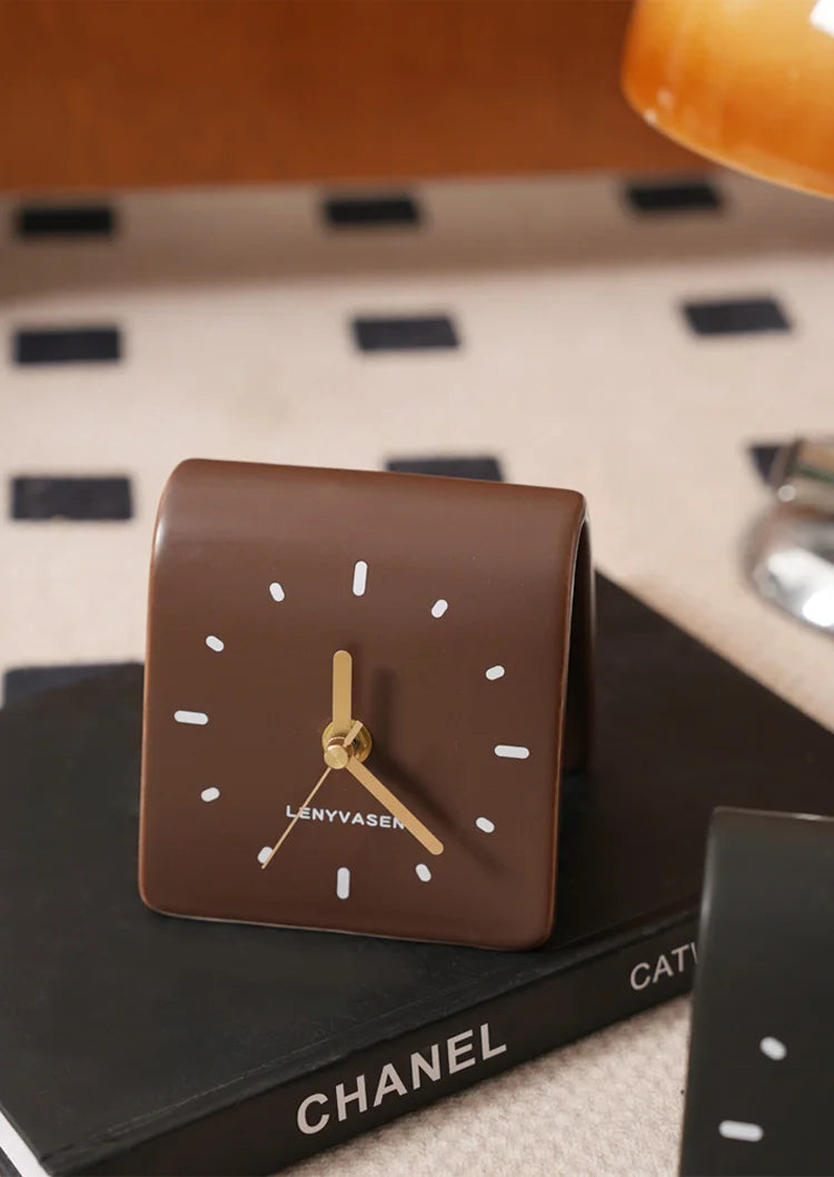 Sculptural Ceramic Desk Clock 7