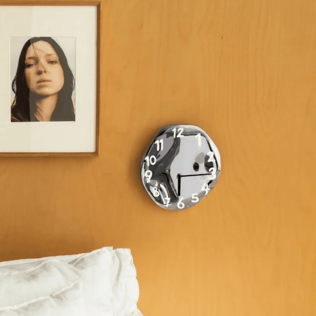 Sculptural Ceramic Wall Clock 1