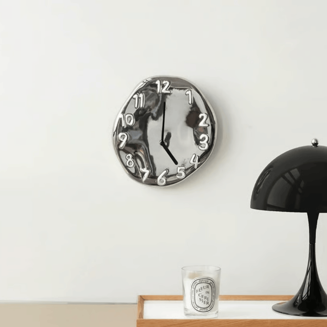 Sculptural Ceramic Wall Clock 2