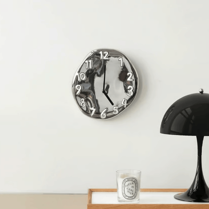 Sculptural Ceramic Wall Clock 2