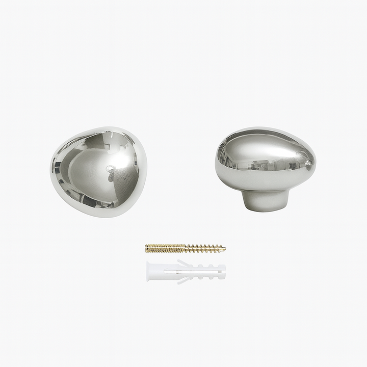Sculptural Chrome Coat Hooks for Wall 0