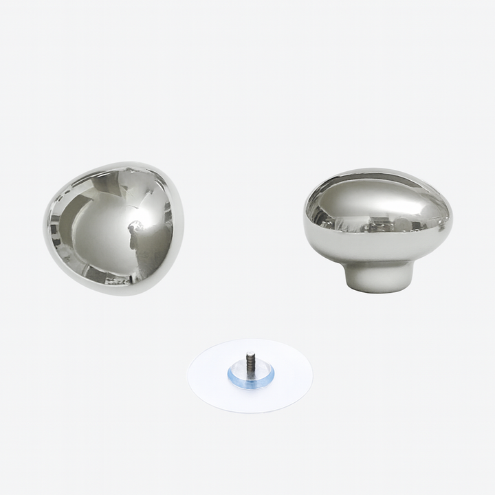 Sculptural Chrome Coat Hooks for Wall 5