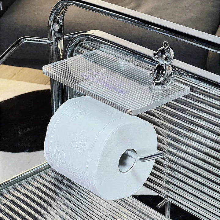 Sculptural Metal Toilet Paper Holder 2