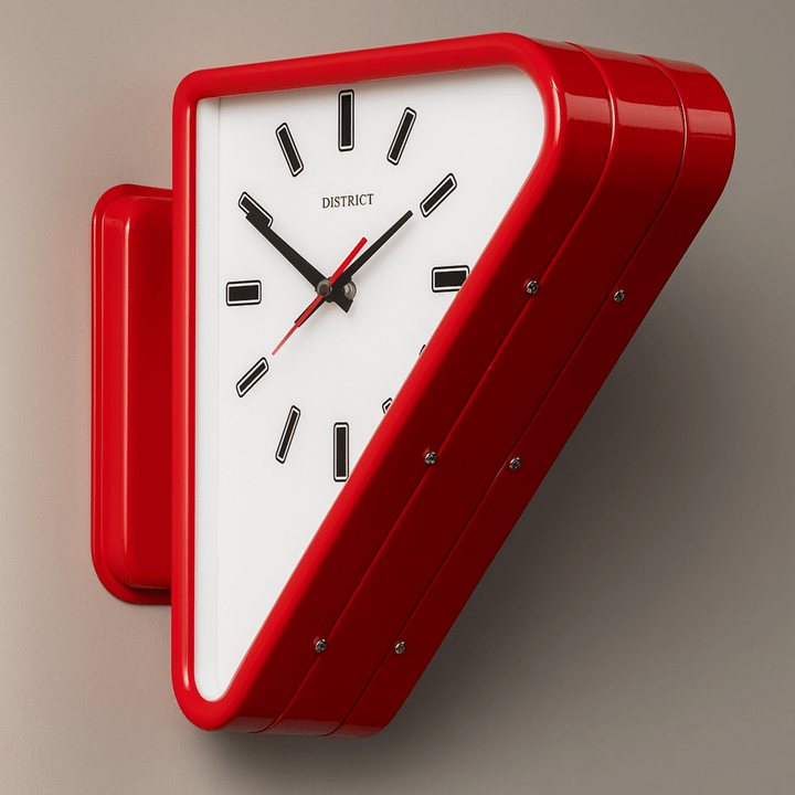 Sculptural Metal Wall Clock 2