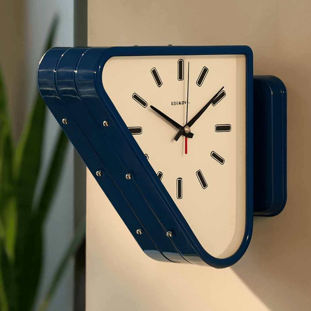 Sculptural Metal Wall Clock 3
