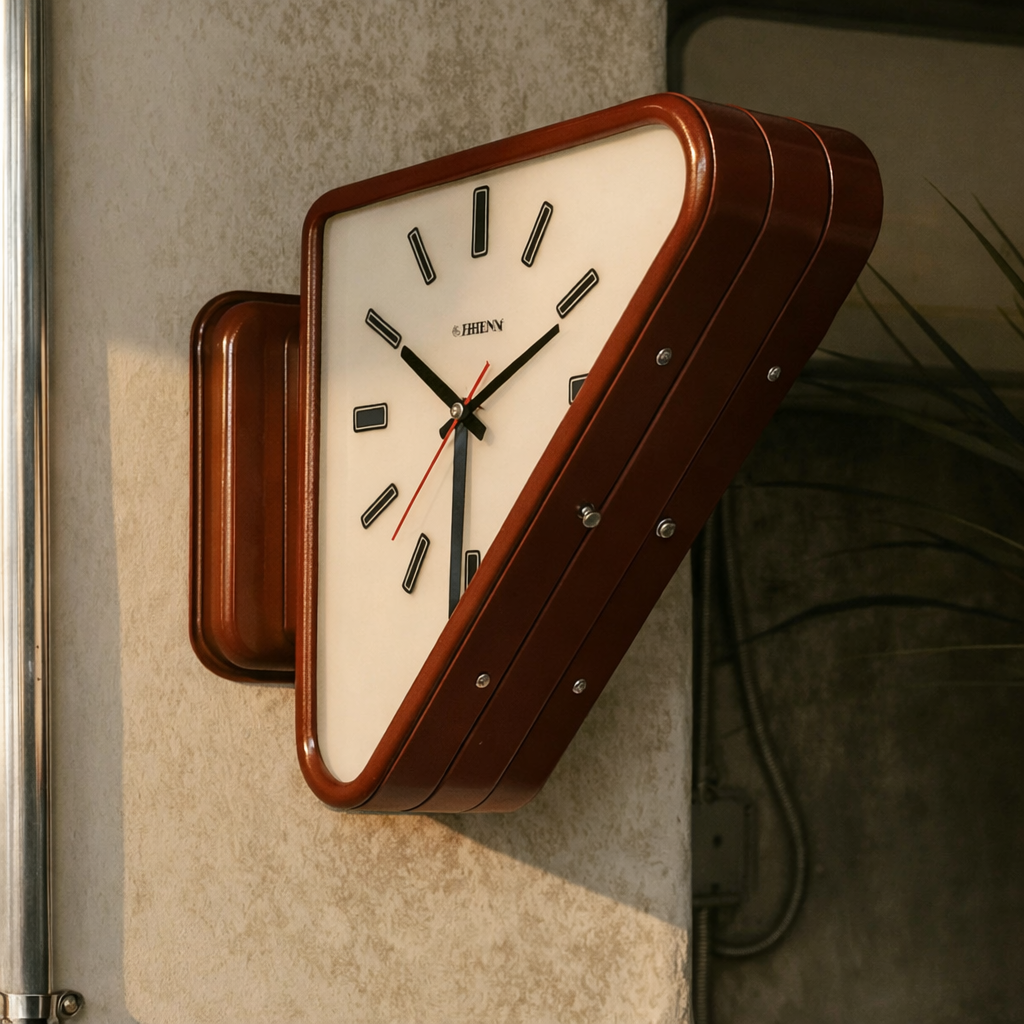 Sculptural Metal Wall Clock 5