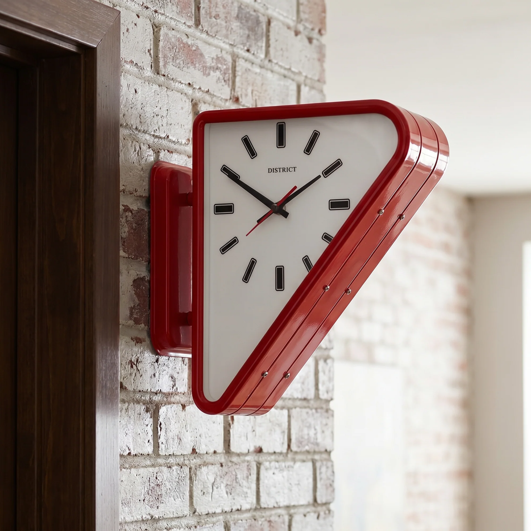 Sculptural Metal Wall Clock 7