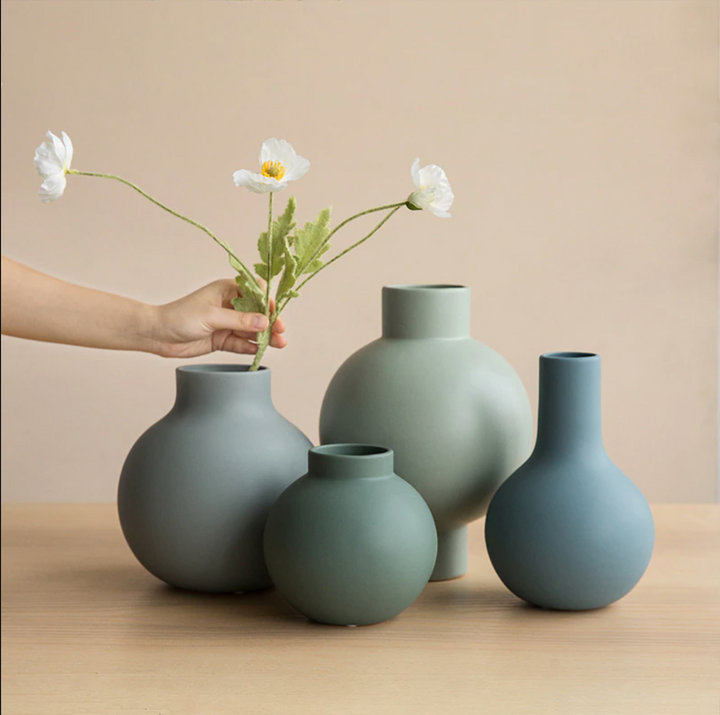 Serene Ceramic Vase Set 2