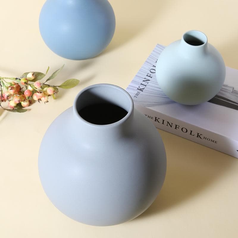 Serene Ceramic Vase Set 7