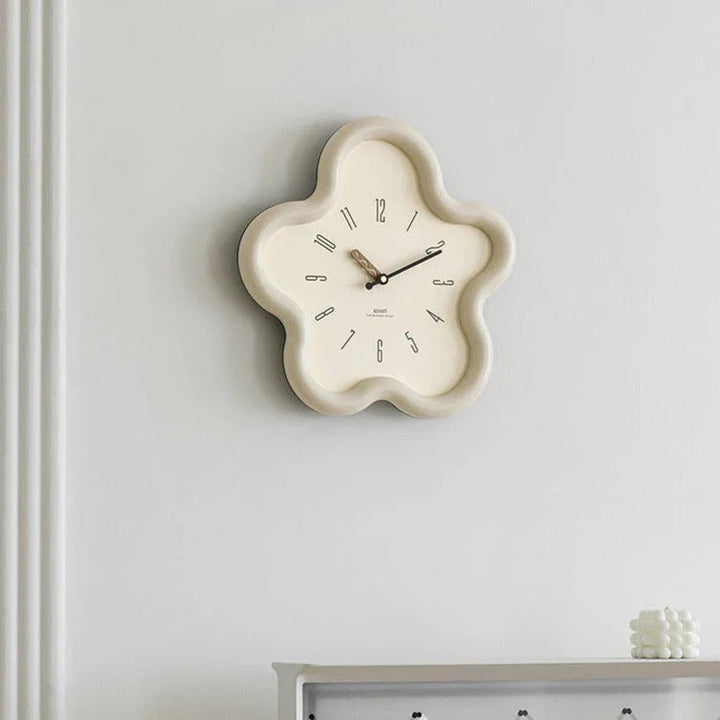 Serene Floral Wall Clock Decor 3
