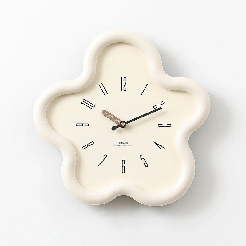 Serene Floral Wall Clock Decor 6