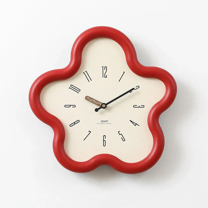 Serene Floral Wall Clock Decor 7