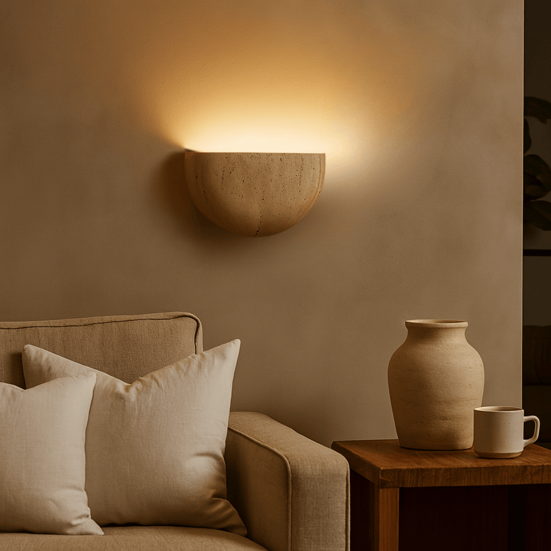 Serene Natural Stone Wall Lamp 1