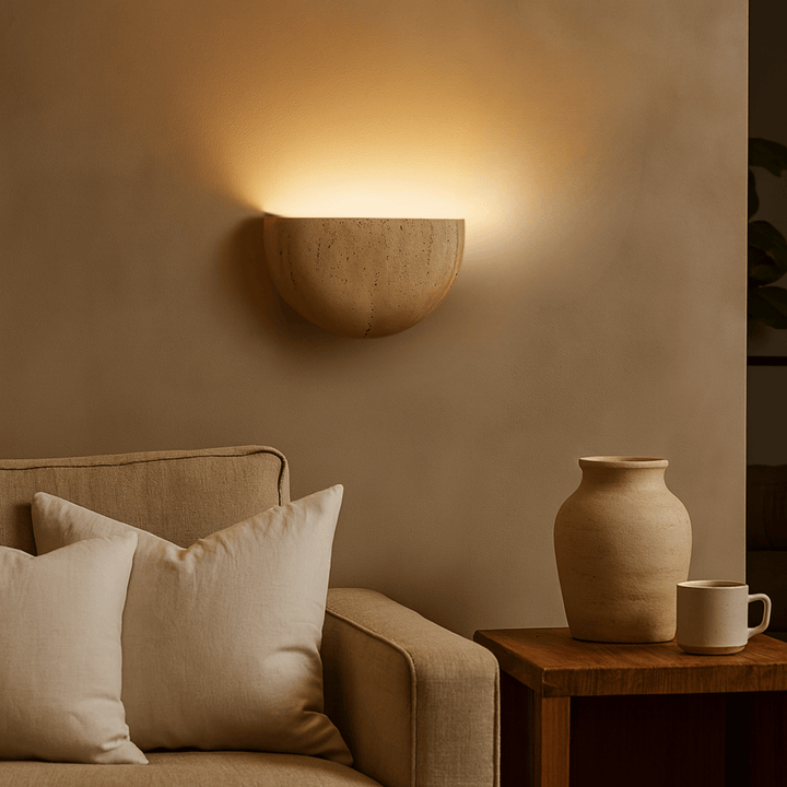 Serene Natural Stone Wall Lamp 1