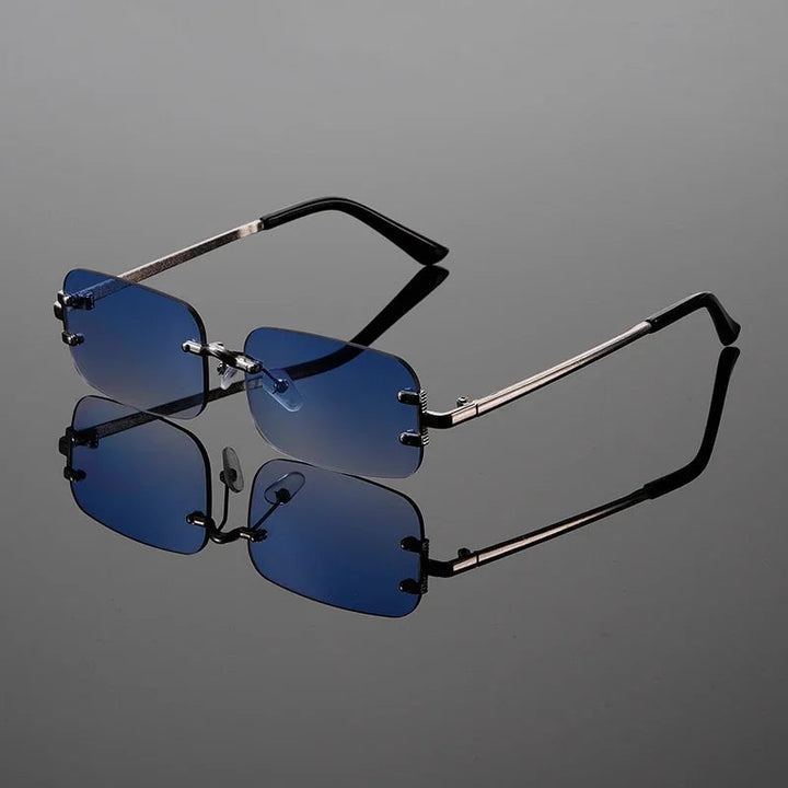 Sleek Metal Rimless Sunglasses 2