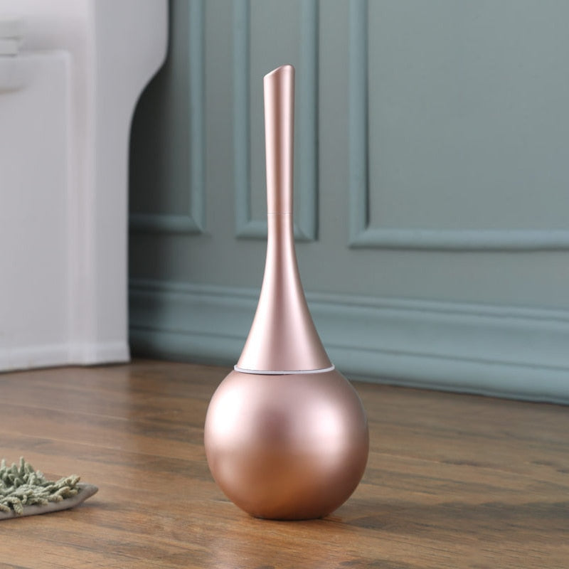 Sleek Silicone Toilet Brush 0