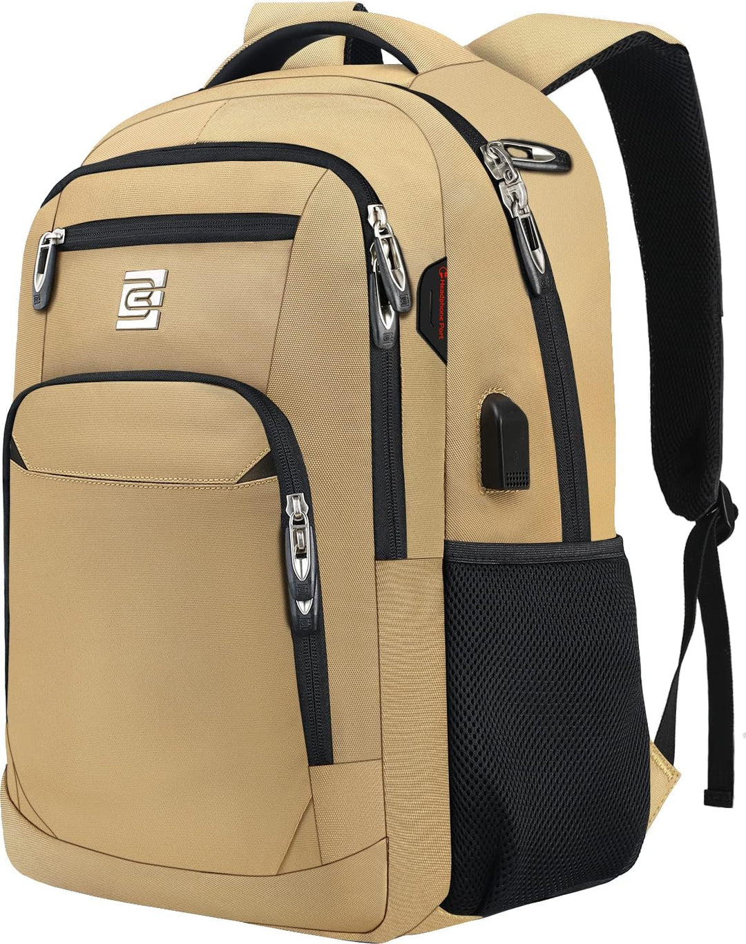 Sleek Water-Resistant Tech Backpack 1