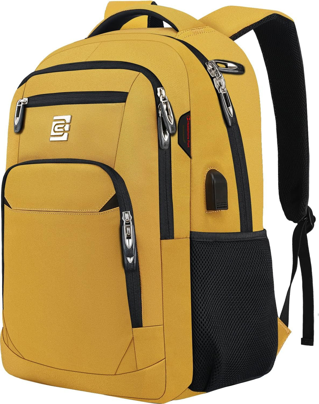 Sleek Water-Resistant Tech Backpack 12