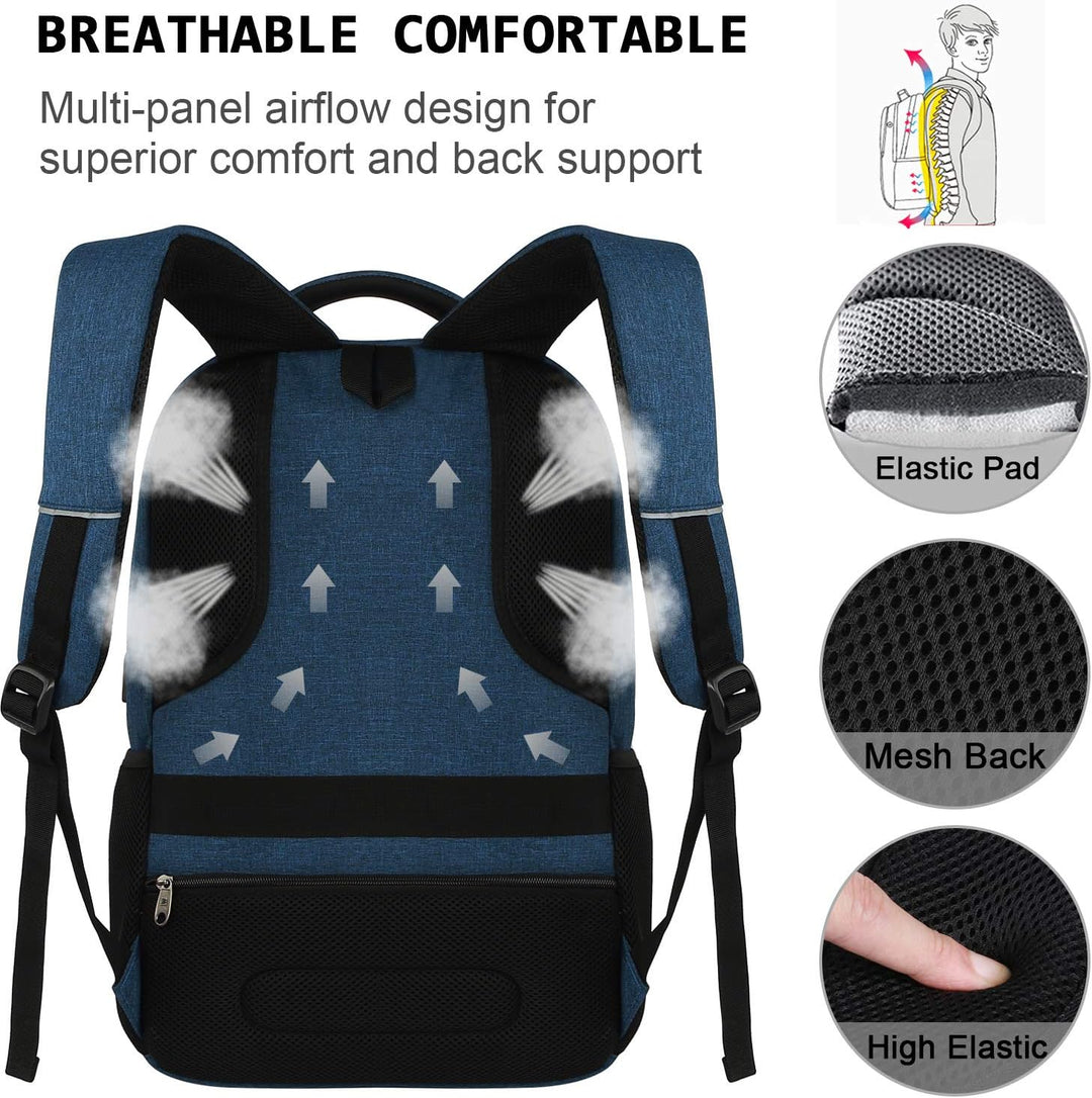 Sleek Water-Resistant Tech Backpack 3