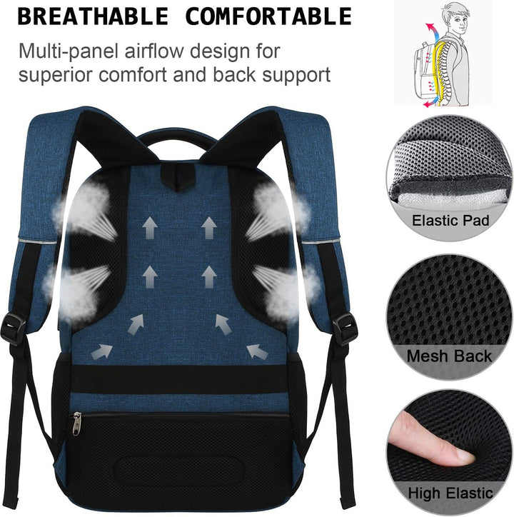 Sleek Water-Resistant Tech Backpack 3