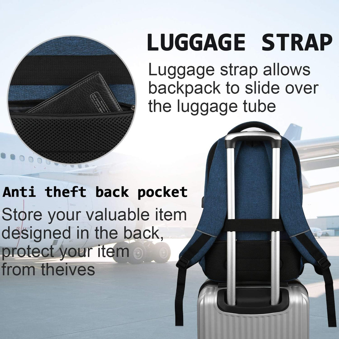 Sleek Water-Resistant Tech Backpack 4
