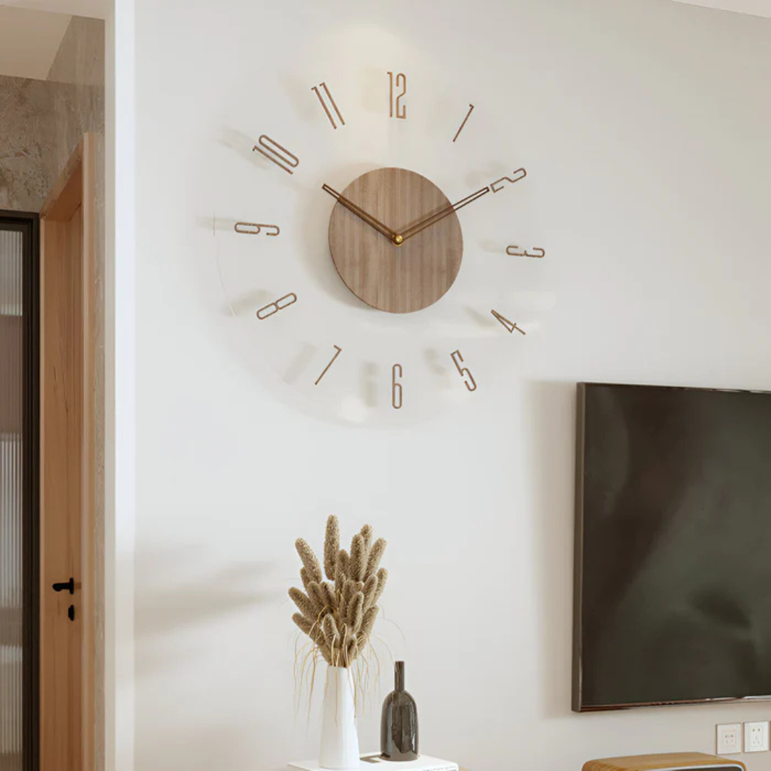 Timeless Acrylic Wood Wall Clock 5