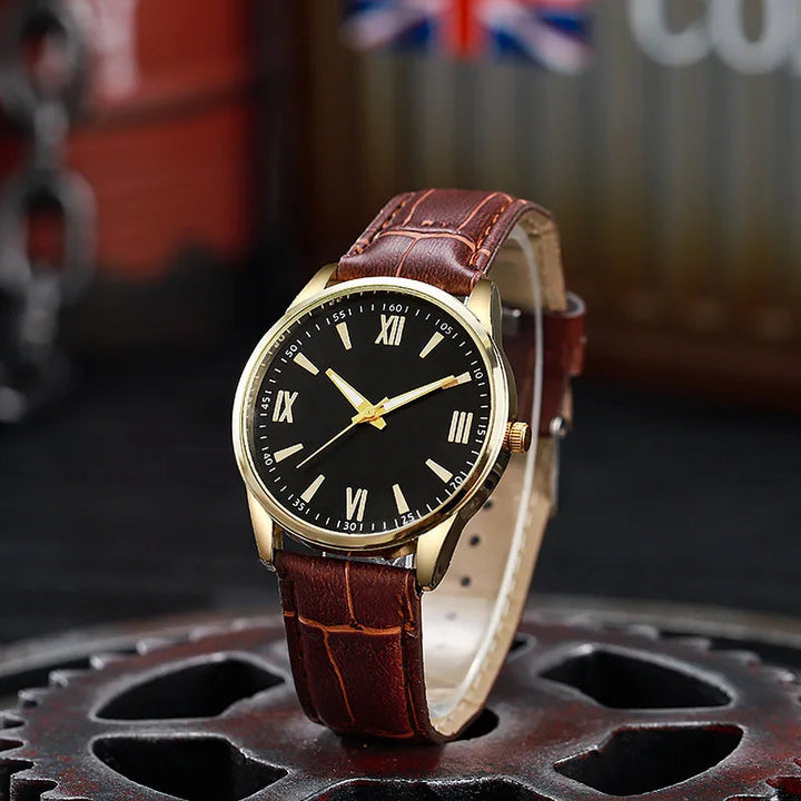Timeless Alloy Leather Watch 0