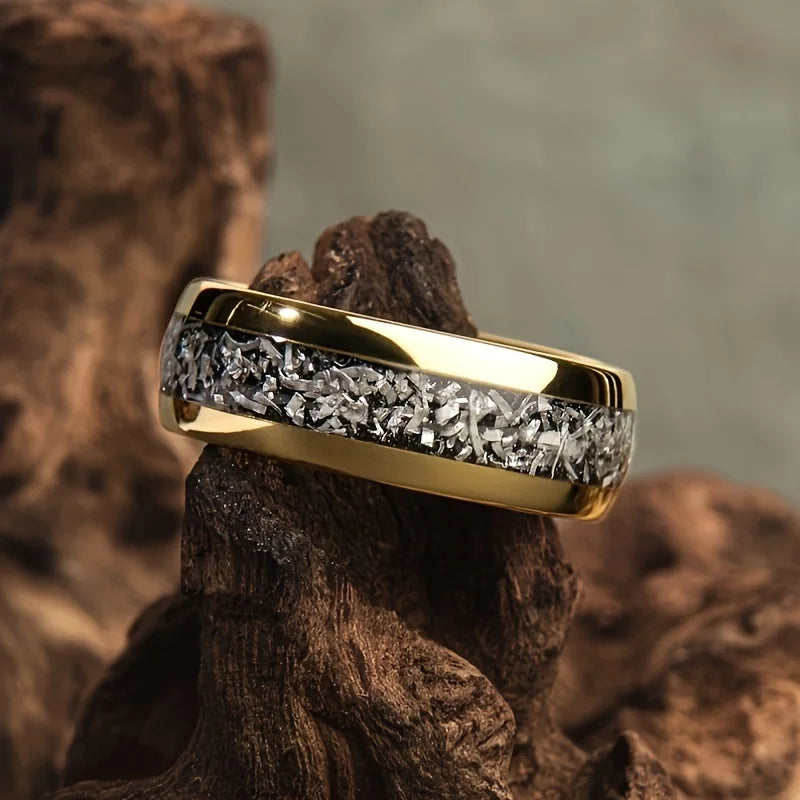Timeless Gold-Plated Stainless Steel Ring 2
