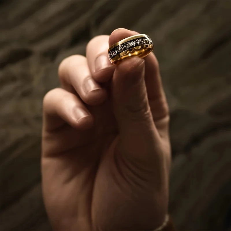 Timeless Gold-Plated Stainless Steel Ring 3