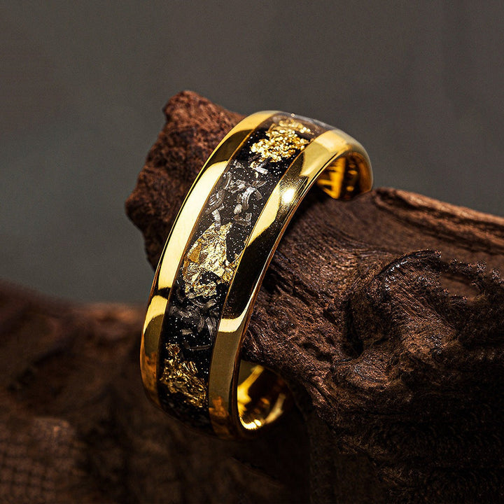 Timeless Gold-Plated Stainless Steel Ring 7
