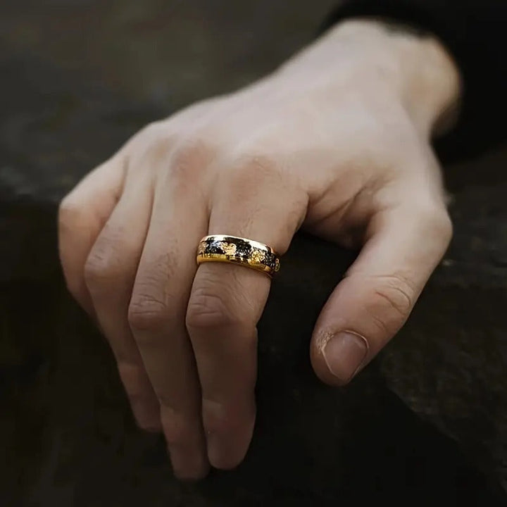 Timeless Gold-Plated Stainless Steel Ring 8
