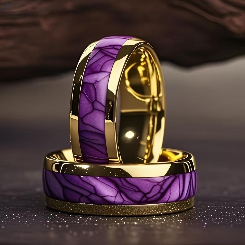 Timeless Gold-Plated Stainless Steel Ring 9