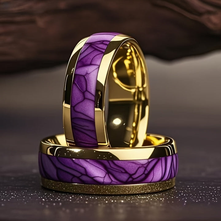 Timeless Gold-Plated Stainless Steel Ring 9