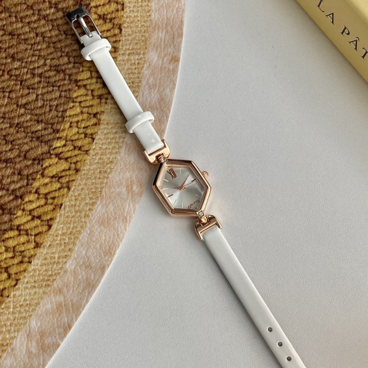 Timeless Leather Alloy Wristwatch 8