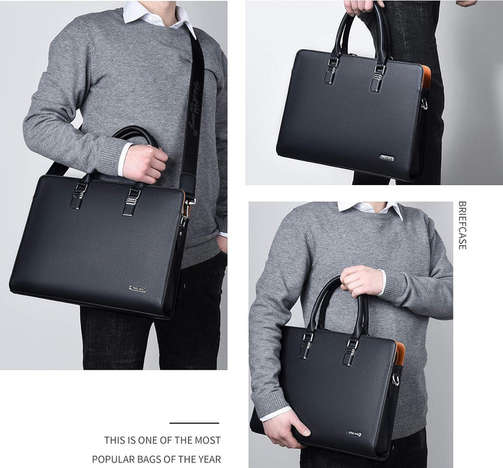 Timeless Leather Laptop Work Bag 3