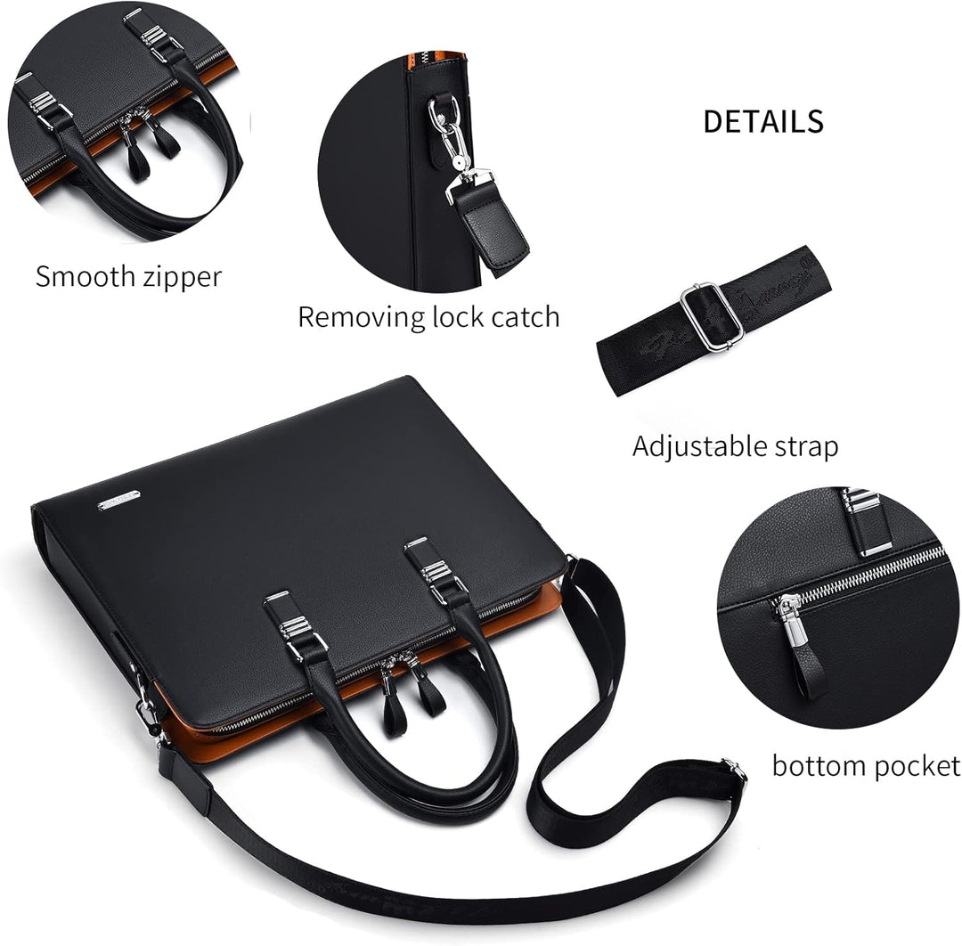 Timeless Leather Laptop Work Bag 6