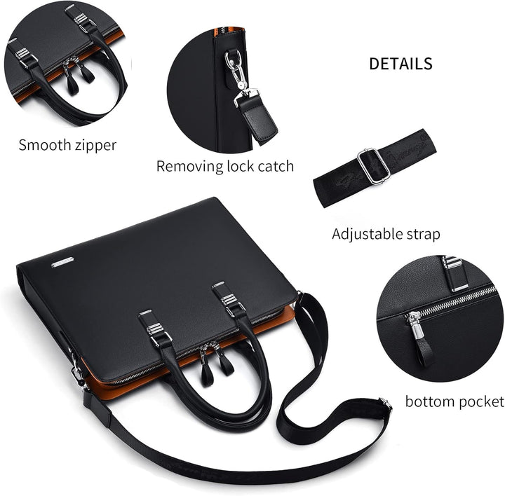 Timeless Leather Laptop Work Bag 6