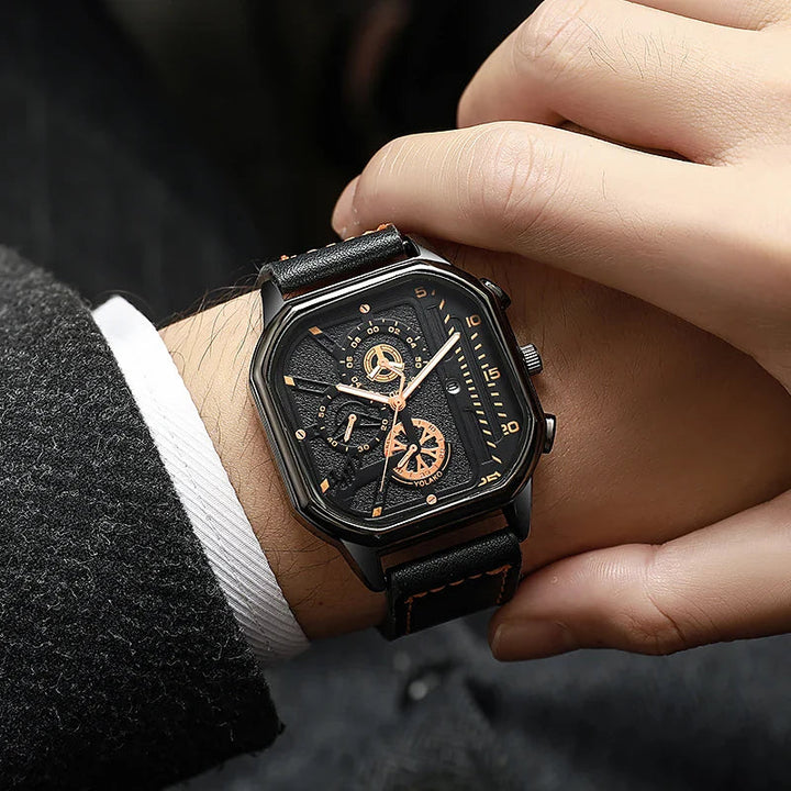 Timeless Metal Leather Watch 1