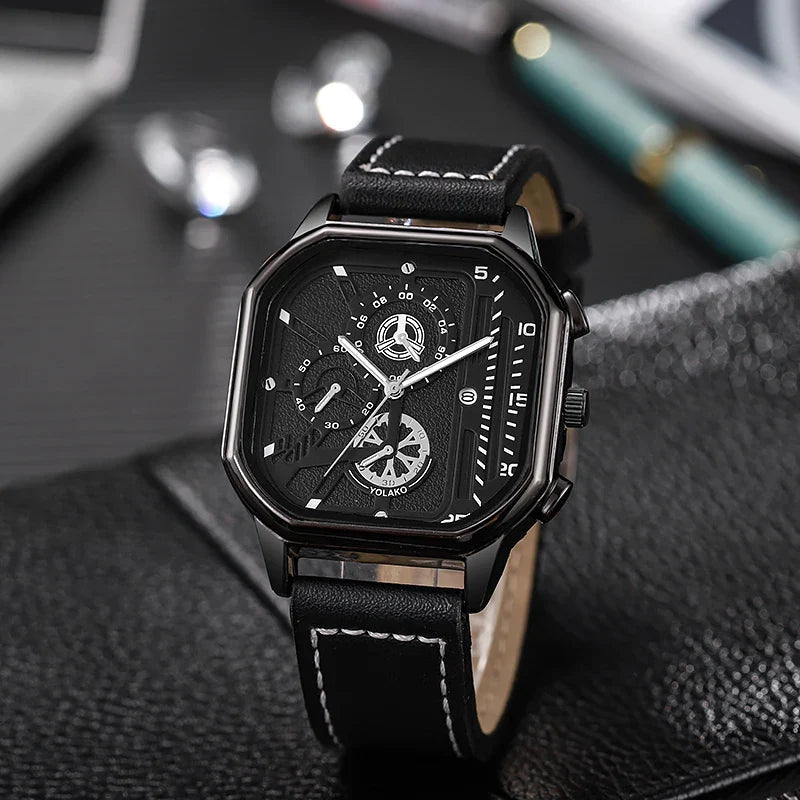 Timeless Metal Leather Watch 2