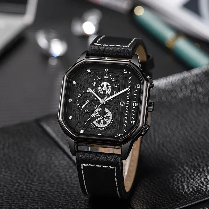 Timeless Metal Leather Watch 2