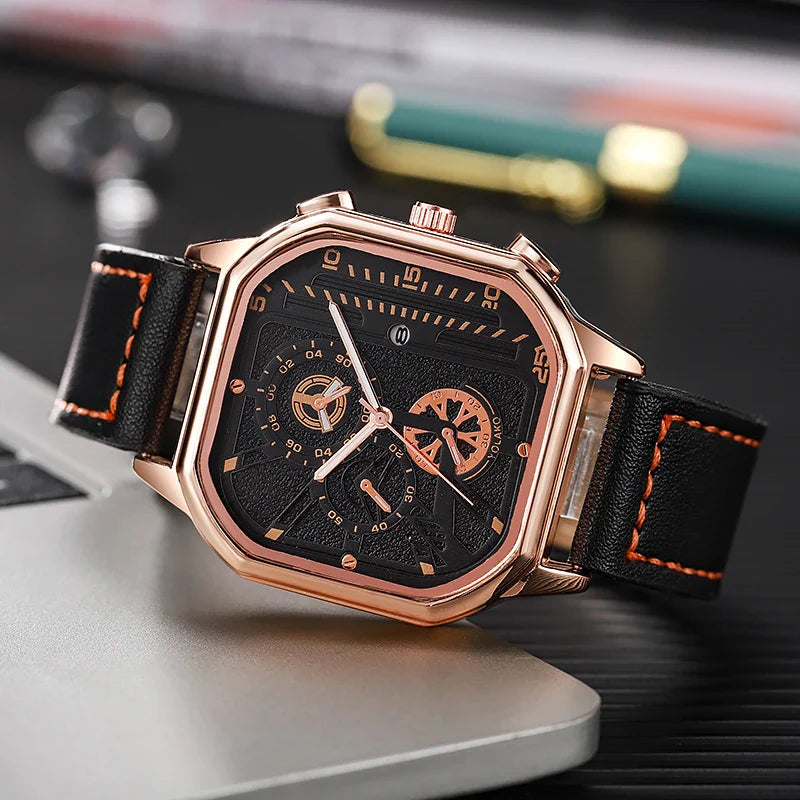 Timeless Metal Leather Watch 3