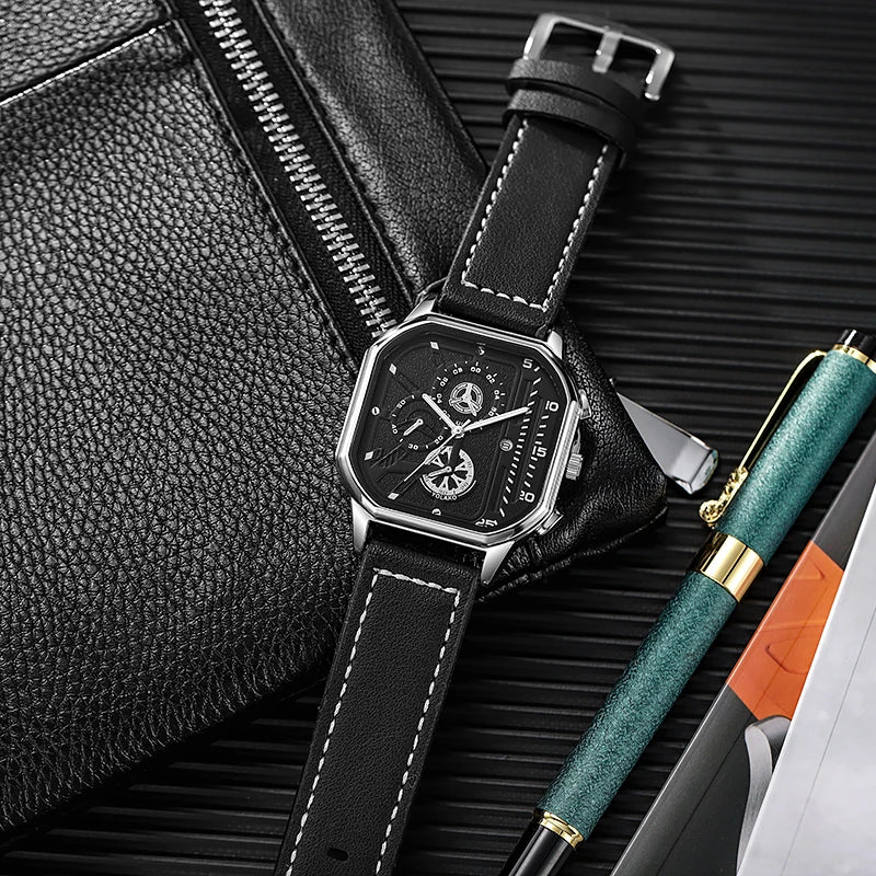 Timeless Metal Leather Watch 4