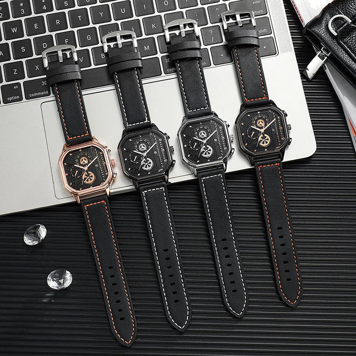 Timeless Metal Leather Watch 5