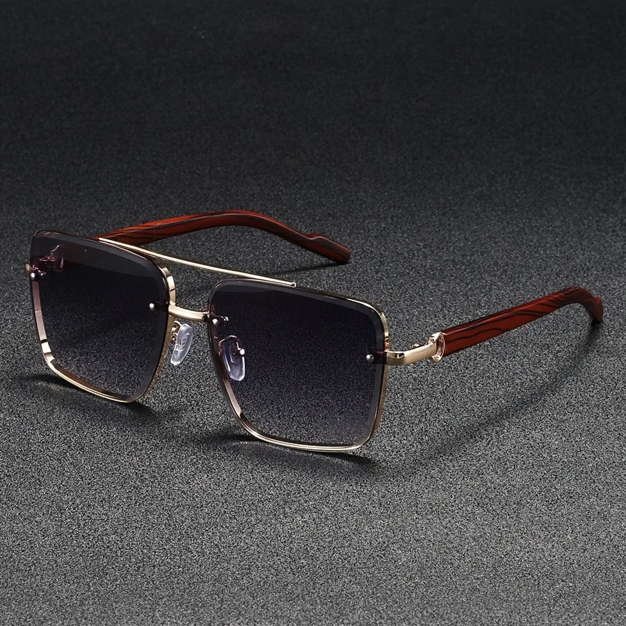 Timeless Metal Wood Sunglasses 0