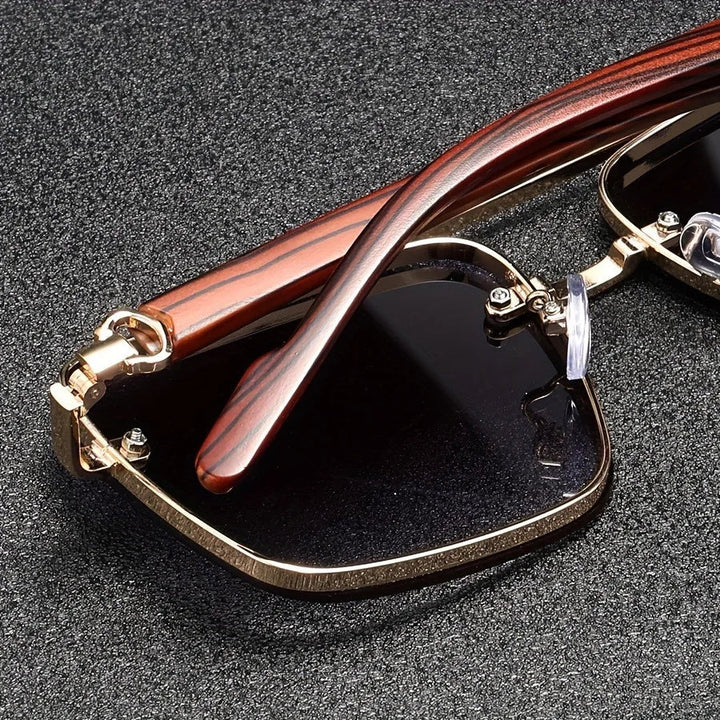 Timeless Metal Wood Sunglasses 2