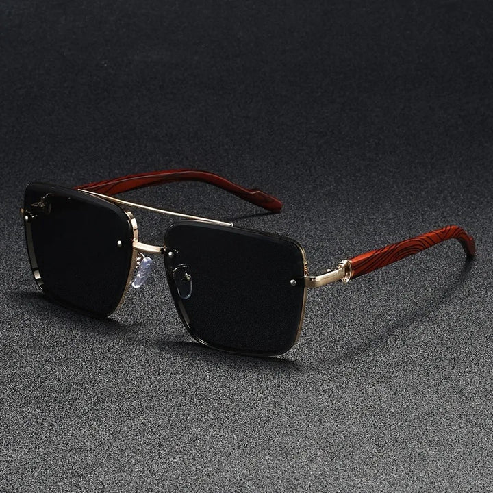 Timeless Metal Wood Sunglasses 5